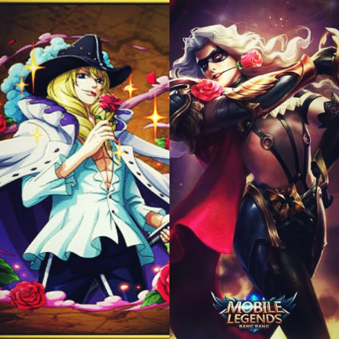 5. Lancelot dan Cavendish Dari Anime One Piece.